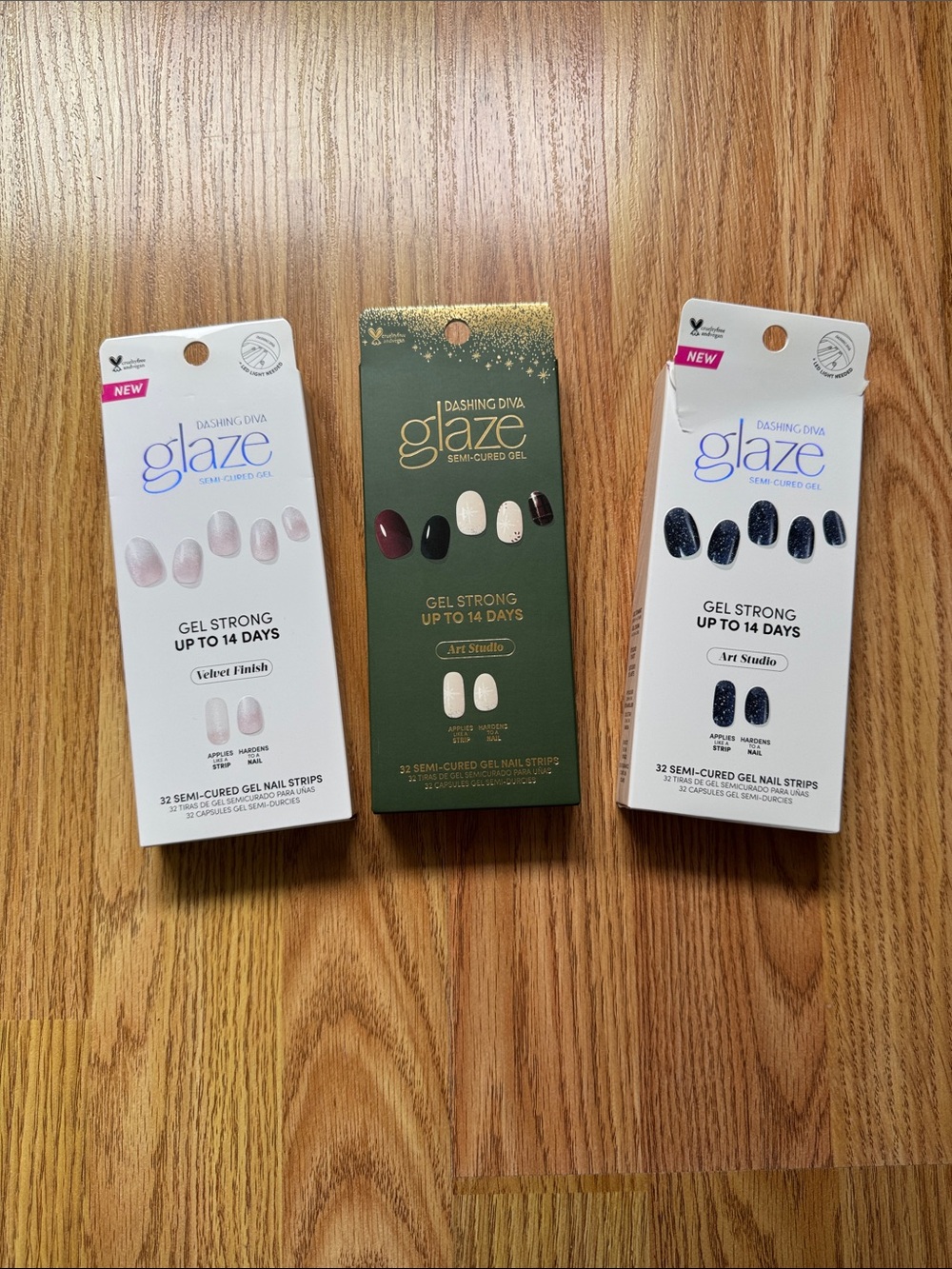 ✨ Dashing Diva - Glaze Gel Nail Strips - Bundle of 3 Sets